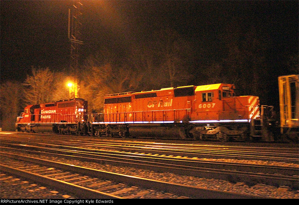 CP SD40-2 #6007 on THE FINAL "D&H 159"